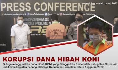 Jadi Tersangka Korupsi Dana Hibah, Mantan Ketua KONI Kabupaten Gorontalo Ditahan Ditreskrimsus Polda Gorontalo