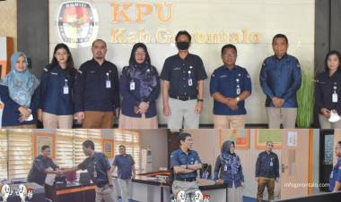 Kunjungan Plt. Sekretaris KPU Provinsi Gorontalo, Tinjau Persiapan Pilkada dan Renovasi Kantor KPU Kabupaten Gorontalo