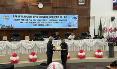 Deprov Gorontalo Gelar Paripurna, Bahas Ranperda APBD Perubahan