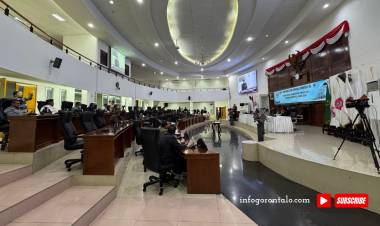 Deprov Gorontalo Gelar Rapat Paripurna Pembentukan Pansus LKPJ Gubernur Tahun 2024